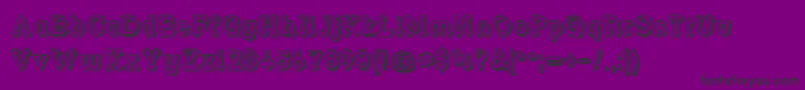 Strslfo Font – Black Fonts on Purple Background