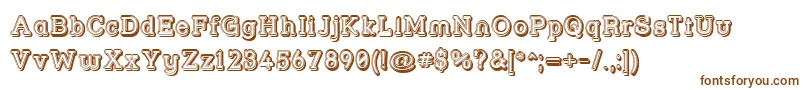 Strslfo Font – Brown Fonts on White Background