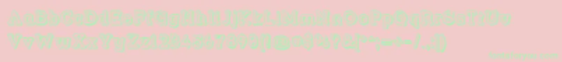 Strslfo Font – Green Fonts on Pink Background