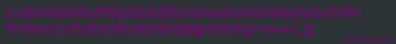 Strslfo Font – Purple Fonts on Black Background