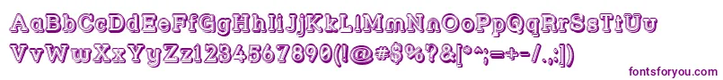 Strslfo-Schriftart – Violette Schriften