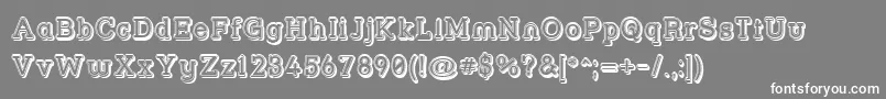 Strslfo Font – White Fonts on Gray Background