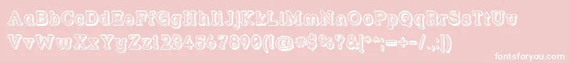 Strslfo Font – White Fonts on Pink Background