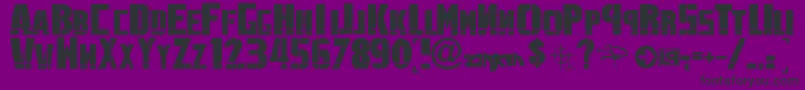 LinkinPark1.0-Schriftart – Schwarze Schriften auf violettem Hintergrund