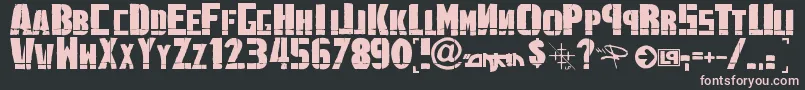 LinkinPark1.0 Font – Pink Fonts on Black Background