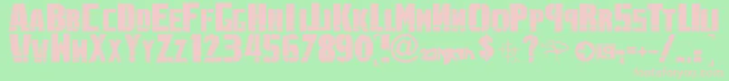 Fonte LinkinPark1.0 – fontes rosa em um fundo verde