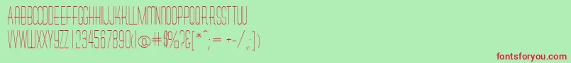 MelaninRegular Font – Red Fonts on Green Background