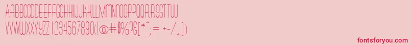 MelaninRegular Font – Red Fonts on Pink Background