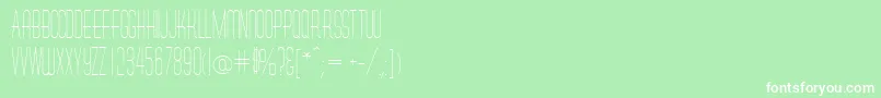 MelaninRegular Font – White Fonts on Green Background
