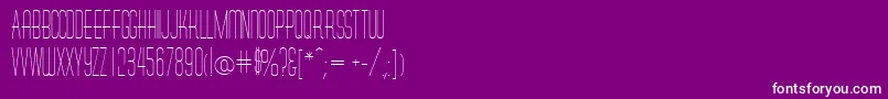 MelaninRegular Font – White Fonts on Purple Background