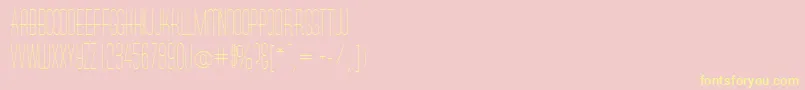 MelaninRegular Font – Yellow Fonts on Pink Background
