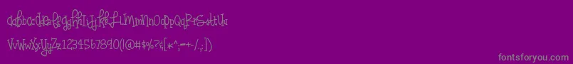 Police BmdHuffleclaw – polices grises sur fond violet