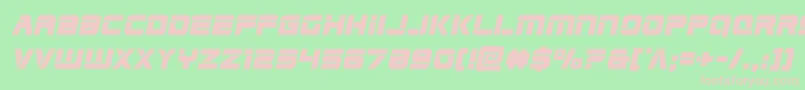 Edgeracerital Font – Pink Fonts on Green Background