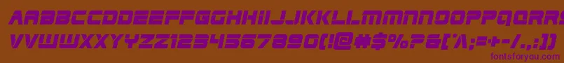 Edgeracerital Font – Purple Fonts on Brown Background