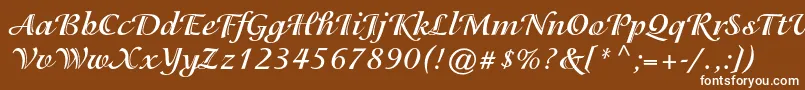 IsadorastdBold Font – White Fonts on Brown Background