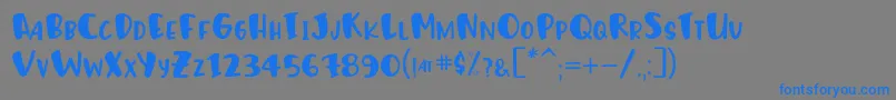 Подробнее о шрифте HumphreyRegular Шрифт HumphreyRegular – синие шрифты на сером фоне