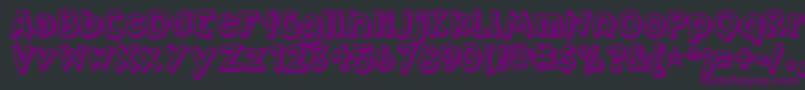 Villa Font – Purple Fonts on Black Background