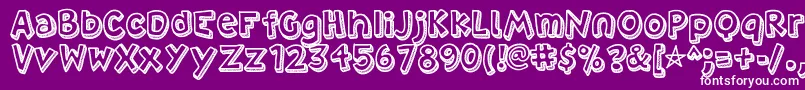 More about Villa Font Villa Font – White Fonts on Purple Background