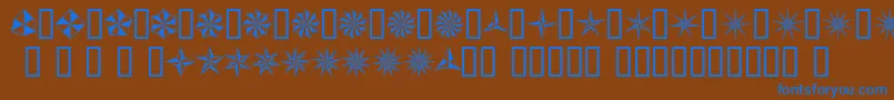 BasicStar Font – Blue Fonts on Brown Background