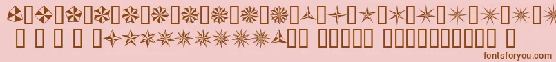 BasicStar Font – Brown Fonts on Pink Background