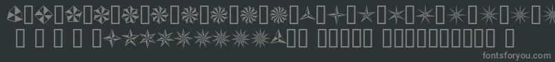 Czcionka BasicStar – szare czcionki na czarnym tle