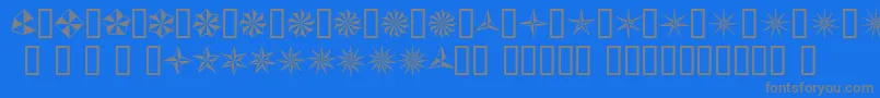 BasicStar Font – Gray Fonts on Blue Background