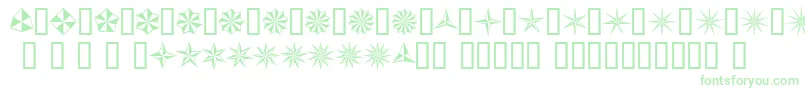 フォントBasicStar – 緑のフォント