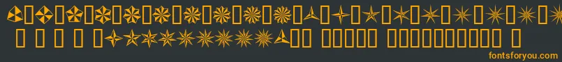 BasicStar Font – Orange Fonts on Black Background