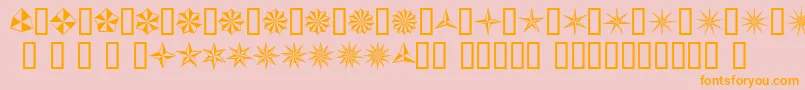 BasicStar Font – Orange Fonts on Pink Background