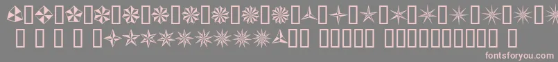 BasicStar Font – Pink Fonts on Gray Background