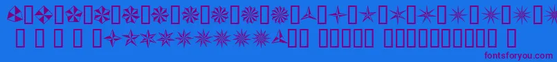 BasicStar Font – Purple Fonts on Blue Background