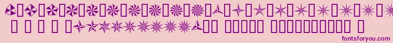 BasicStar Font – Purple Fonts on Pink Background