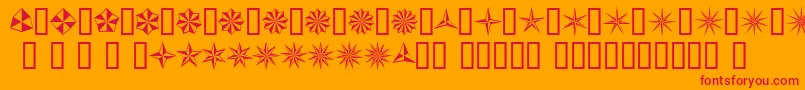 BasicStar Font – Red Fonts on Orange Background