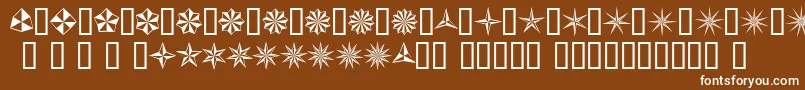 Шрифт BasicStar – белые шрифты на коричневом фоне