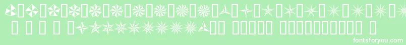 BasicStar Font – White Fonts on Green Background