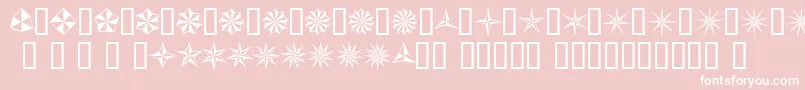 fuente BasicStar – Fuentes Blancas Sobre Fondo Rosa