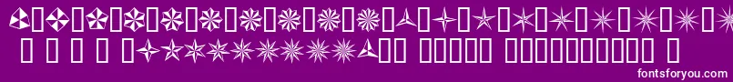 BasicStar-Schriftart – Weiße Schriften auf violettem Hintergrund
