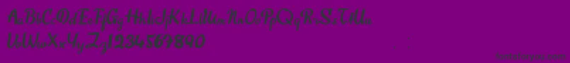 SweetAbout Font – Black Fonts on Purple Background