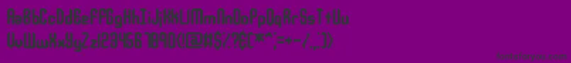 Jupiterc-fontti – mustat fontit violetilla taustalla