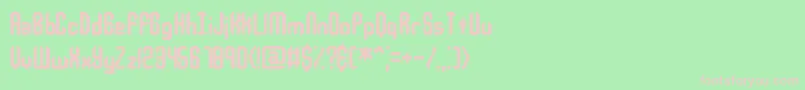 Jupiterc Font – Pink Fonts on Green Background
