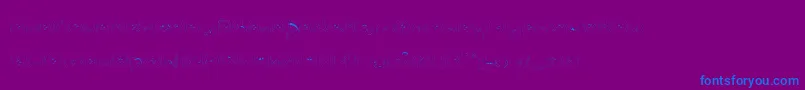 Bettyhomemaker-Schriftart – Blaue Schriften auf violettem Hintergrund