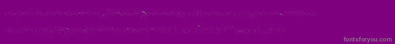 Bettyhomemaker-Schriftart – Graue Schriften auf violettem Hintergrund