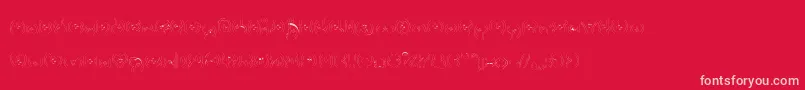 Bettyhomemaker-Schriftart – Rosa Schriften auf rotem Hintergrund