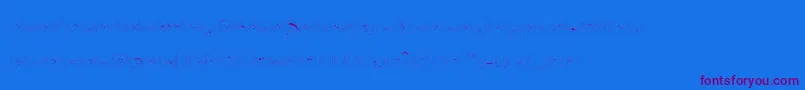 Bettyhomemaker-Schriftart – Violette Schriften auf blauem Hintergrund