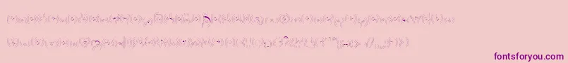 Bettyhomemaker-Schriftart – Violette Schriften auf rosa Hintergrund