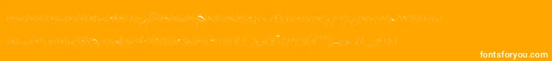 Bettyhomemaker Font – White Fonts on Orange Background