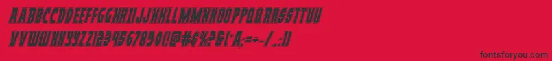 Prowleracadital Font – Black Fonts on Red Background