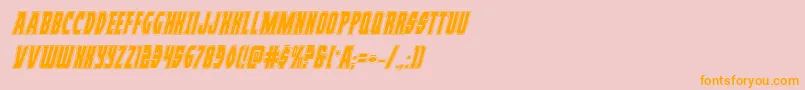 Prowleracadital Font – Orange Fonts on Pink Background