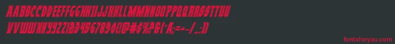 Prowleracadital Font – Red Fonts on Black Background