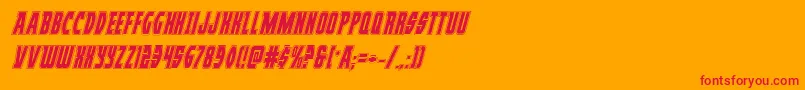 Prowleracadital Font – Red Fonts on Orange Background